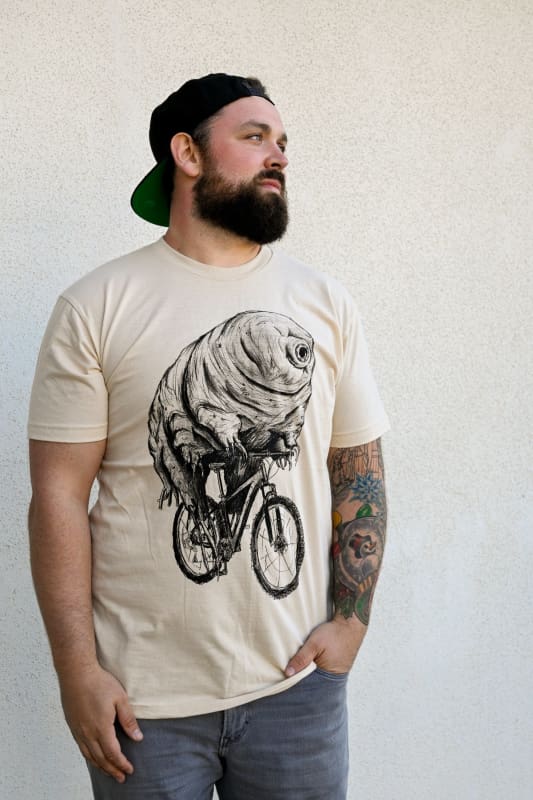 Tardigrade on A Bicycle Men’s Shirt - Unisex Tees