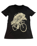 Vulture on A Bicycle Women’s Shirt - Standard Tee - Black / S - Women’s