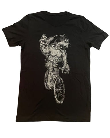 Werewolf on A Bicycle Men's/Unisex Shirt