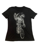 Werewolf on A Bicycle Women’s Shirt - Standard Tee - Black / S - Women’s