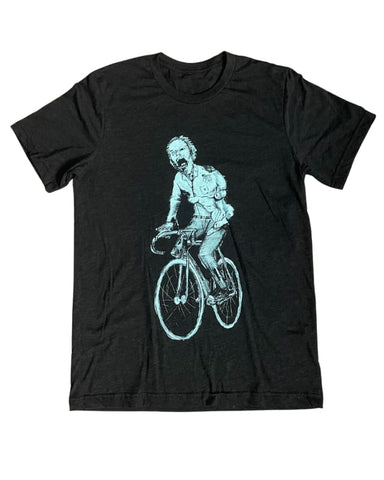 Zombie on A Bicycle Men's/Unisex Shirt