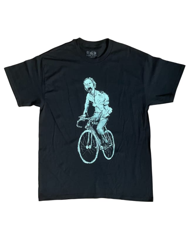 Zombie on A Bicycle Men’s/Unisex Shirt - 90’s Heavy Tee - Black / XS - Unisex Tees
